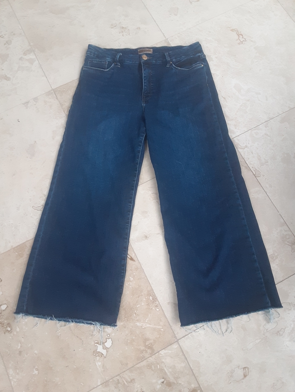 Kut From The Kloth Meg High Rise Wide Leg Fab Ab Jeans, Whiskered Hem, LIKE NEW! - Picture 7 of 16